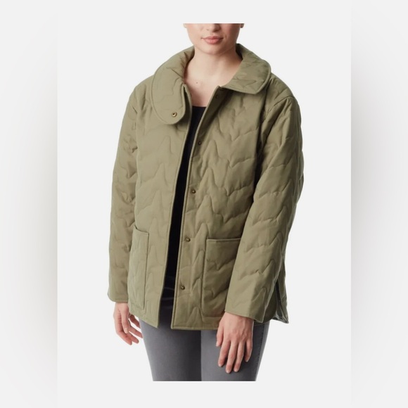 NWT Bass Outdoor Quilted Jacket Deep Lichen Green Size S (Fits Sizes S,M,L) - Picture 2 of 12